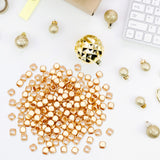 200Pcs Brass Spacer Beads, Long-Lasting Plated, Cube, Light Gold, 3x3x3mm, Hole: 1.8mm