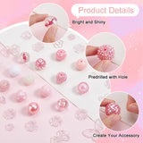 16 Style Mixed Style Acrylic Beads Sets, Round & Flower & Butterfly, Mixed Color, 12~43mm