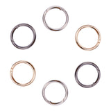 Zinc Alloy Key Clasp Findings, Spring Gate Rings, Mixed Color, 48x5mm, Inner Diameter: 38mm