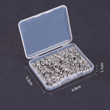 Alloy Tibetan Silver Beads, Barrel, Antique Silver, 6x6mm, Hole: 1.6mm, 100pcs/box