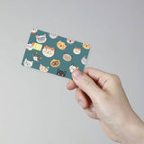 PVC Plastic Waterproof Card Stickers, Self-adhesion Card Skin for Bank Card Decor, Rectangle, Cat Shape, 186.3x137.3mm