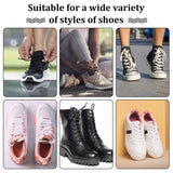 Alloy Buckle Clasps, with Rhinestone, with Flat Sparkle Smooth Polyester Shoelaces, Silver, Buckle: 16.5~38x16~26x3~6mm, 6pcs; Shoelaces: 1225x8x2.5mm, 1 pair