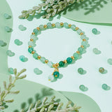 Natural Green Aventurine Beads Strands, Round, 6~6.5mm, Hole: 1mm, about 63pcs/strand, 15.5 inch(39.37cm)