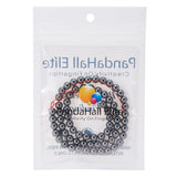 Round Non-magnetic Synthetic Hematite Beads Strands, Grade AA, Black, 6mm, Hole: 1.5mm, about 72pcs/strand