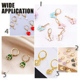 304 Stainless Steel Leverback Earring Findings, with Loop, 304 Stainless Steel Open Jump Rings, Silver, 100pcs/box