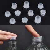50Pcs 5 Styles Plastic Bottle Stoppers, for Wine Bottle, Column, WhiteSmoke, 23~24.5x10.5~22mm, Inner Diameter: 16.4~22.5mm, 10pcs/style