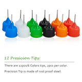 Plastic Glue Bottles, with Steel Pins, Mixed Color, 14.5x4.2cm, capacity: 120ml, 2pcs/color, 12pcs/set