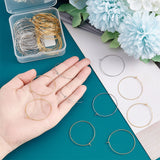 304 Stainless Steel Hoop Earring Findings, Wine Glass Charms Findings, Golden & Stainless Steel Color, 37x35x0.7mm, 2 colors, 40pcs/color, 80pcs/box