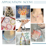 DIY Beads Jewelry Making Finding Kit, Including Plastic & Acrylic Beads, Imitation Pearl & Round & Star & Flower, Mixed Color, 8~12x8~12.5x6~9.5mm, Hole: 1.8~2.5mm, 522Pcs/box