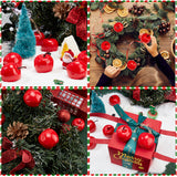 20Pcs Mini Foam Imitation Apples, Artificial Fruit, for Dollhouse Accessories Pretending Prop Decorations, Teacher's Day Theme, Red, 38~43x34~35mm