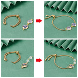 Adjustable 304 Stainless Steel Slider Bracelets Making,Bolo Bracelets, Golden, Single Chain Length: about 11cm, 10pcs