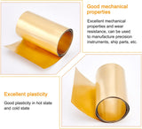 Copper Rolls, for Mechanical Cutting, Precision Machining, Mould Making, Gold, 10x0.02cm