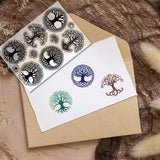 Custom PVC Plastic Clear Stamps, for DIY Scrapbooking, Photo Album Decorative, Cards Making, Stamp Sheets, Film Frame, Tree of Life, 160x110x3mm