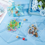 Square Acrylic Storage Boxes, Gift Case, Clear, 13x12x6cm, Inner Diameter: 12.6x11.6cm