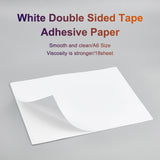 PET Double-side Tap, With Double Adhesive Back, Antiskid, Rectangle, White, 15x10x0.01cm