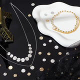 DIY Jewelry Making Finding Kit, Including Brass Charms & Link Connectors, Flat Round, Mixed Color, 8~10x0.5~1mm, Hole: 1.2mm, 80Pcs/box