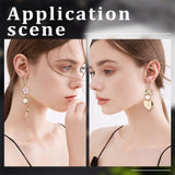 20Pcs Brass Round Bar Stud Earring Findings, with 925 Sterling Silver Pins and Horizontal Loops, with 20Pcs Ear Nuts, Nickel Free, Real 18K Gold Plated, 15x2mm, Hole: 1mm, Pin: 0.7mm