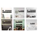 PVC Quotes Wall Sticker, for Stairway Home Decoration, Word, Black, 61x19cm