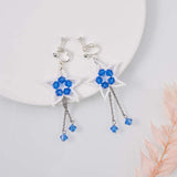 Iron Clip-on Earring Findings, for non-pierced ears, Platinum Color, Nickel Free, Platinum, 17.5x13.5x7mm, Hole: 2mm