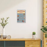 Vintage Metal Iron Tin Sign Poster, Wall Decor for Bars, Restaurants, Cafes Pubs, Food, 300x200x0.5mm, Hole: 5x5mm