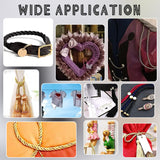 3-Ply Polyester Cords, Binding Rope with Decorative Rope, Plastic Clasp Hand Cord, Black, 8mm, 20m/roll