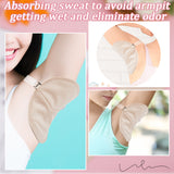 Underarm Armpit Sweat Pad, Quick Dry Sweat Pad, with Transparent Adjustable Shoulder Straps, Antique White, 295~455x10mm