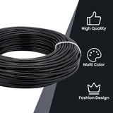 Round Aluminum Wire, for Jewelry Making, Black, 9 Gauge, 3mm, about 82.02 Feet(25m)/500g