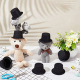 Frocky PVC Hat, Dollhouse Decoration Accessories, Black, 34x65mm