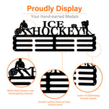 Iron Medal Hanger Holder Display Wall Rack, with Screws, Ice Hockey, Sports, 150x400mm