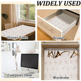 Rose Pattern PVC Shelf Liners, for Kitchen Drawer, Pink, 296x1mm, 2m/roll