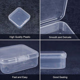 Plastic Bead Storage Containers, Square, Clear, 5.4x5.3x2cm, 18pcs/set