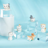Square Transparent Acrylic Jewelry Display Pedestals, for Small Jewelry, Cosmetic Showing, Clear, 4x4x2.95~3cm