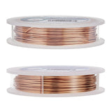 Round Copper Wire for Jewelry Making,0.6mm/0.8mm/1mm,3 rolls/set