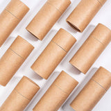 Kraft Paper Packaging Boxes, For Pen Container and Tea Caddy, Tube, BurlyWood, 11.5cm, Capacity: 50ml
