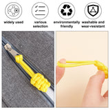 10Pcs Polyester Braided Replacement Zipper Puller Tabs, Zip Pull Extender, Yellow, 8.2x2x0.87cm