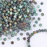 2 Strands  Natural African Turquoise(Jasper) Beads Strands, Faceted, Round, 3mm, Hole: 0.5mm, about 119pcs/strand, 15.75''(40cm)
