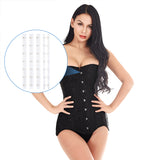 4 Pairs Iron Corset Busk, Hook & Eye Closure for Corset, Bustier, Waist Trainer, White, 350x27x6mm