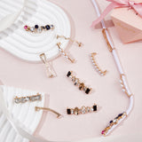 16Pcs 8 Styles Alloy Shoe Lace Buckle Clips, Plastic Rhinestone & Plastic Imitation Pearl Shoe Decoration, Mixed Color, 5~15.5x39.5~48x7.5~16mm, Hole: 3~5mm, 2pcs/style