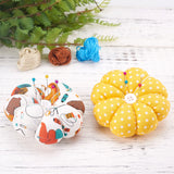 Cloth Needle Pin Cushions, with Cotton and Rubber, Flower, Mixed Color, 89x34mm, 86x33mm, 89x34mm, 3pcs/set