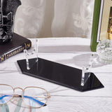 Acrylic Sword Display Easel Stand Holders, for Sword, Black, Finished Product: 8x24x6.5cm