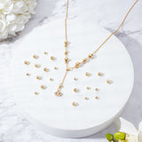 40Pcs 2 Style Brass Beads, Rubber inside, Slider Beads, Stopper Beads, Long-Lasting Plated, Rondelle, Real 18K Gold Plated, 4~6x3~4.5mm, Hole: 0.6~2mm, 20pcs/style