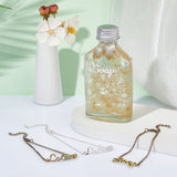 4Pcs 4 Style Word Soap & Lotion Link Bracelets Set for Women, Mixed Color, 8-1/4 inch(21cm),  1pc/style