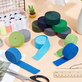 30M 12 Colors Colored Flat Elastic Rubber Band, Webbing Garment Sewing Accessories, Mixed Color, 25mm, about 2.37~2.5m/color