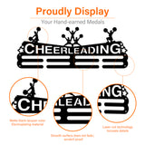 Sports Theme Iron Medal Hanger Holder Display Wall Rack, with Screws, Cheerleader Pattern, 150x400mm