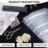 PVC Heat Shrink Wrap Bags, Rectangle, WhiteSmoke, 25x8x0.004cm, 100pcs/set