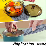 2Pcs 2 Style Honeycomb Pattern Silicone Hot Pads, for Hot Dishes, Heat Resistant Heat Insulation Pad, Kitchen Tool, with 1PC Iron Beading Tweezers, Gray, 175~180x155~175x6mm, Hole: 11~12mm