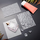3Pcs 3 Style Rectangle Acrylic Mirror Reflection Board, for Fotografie Props and Background Posing Accessories, Clear, 140x100x4~4.5mm, 1pc/style
