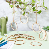 Unfinished Wood Linking Rings, Round Ring, Tan, 73.5x2.5mm, Inner Diameter: 60mm