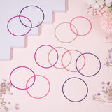 48 Strands 4 Style Pink Series Spring Bracelets, Minimalist Bracelets, Steel French Wire Gimp Wire, for Women Stackable Wearing, Mixed Color, 12 Gauge, 2mm, Inner Diameter: 58.5mm, 12 strands/style