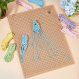 Knitting Tools, including 1Pc Cork Crochet Blocking Board and 50Pcs Iron T Pins, Tan, Board: 40.7x30.6x1cm, Pins: 51x13.5x1.1mm